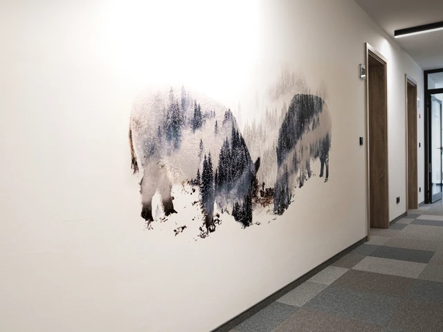 muurprints op locatie